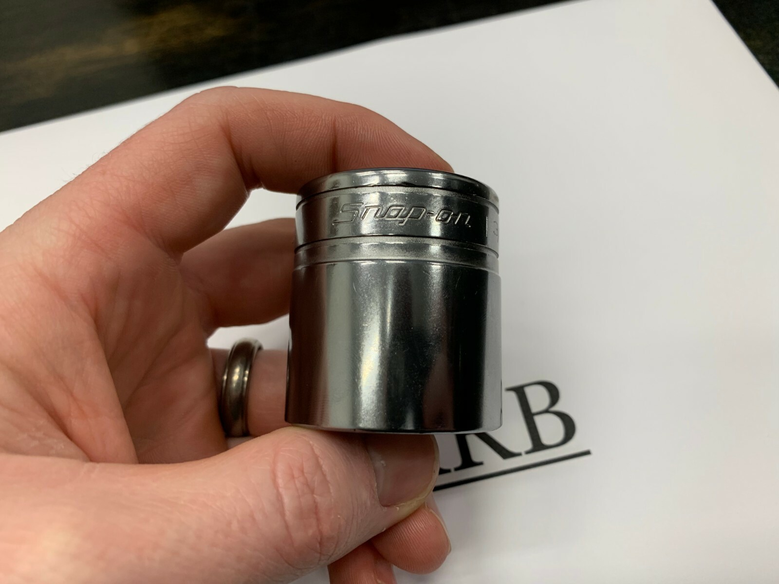 Snap-On Tools USA NEW 1/2 Drive 1-3/16″ SAE 12 Point Shallow Chrome Socket SW381