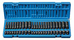 Grey Pneumatic 9748 1/4″ Drive Standard And Deep Fraction And Metric Master Set