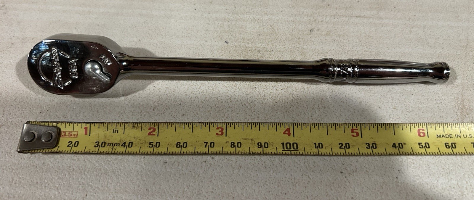 NEW SNAP ON TOOLS USA 1/4″ Drive Chrome Long Handle Fixed Head Ratchet TL72