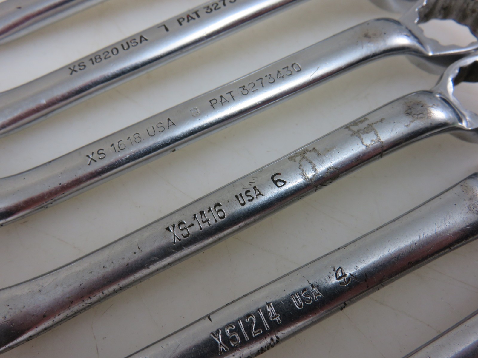 Snap-On XS Series SHORT 10° Offset Box End Wrench 8pc Set 3/16″-13/16″ 12pt