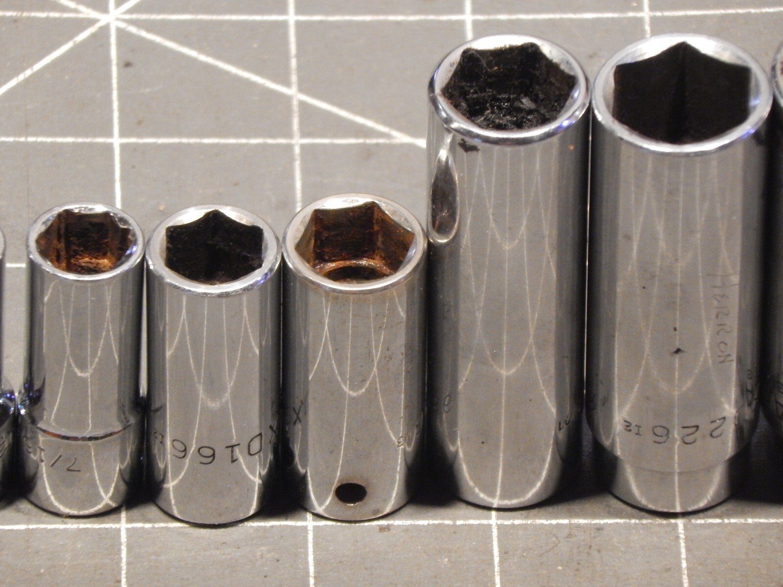 Mac 11Pc 3/8 Drive SAE Deep Socket Set 1/4″ 15/16″ XD 6Pt 6 Point Dr XD XD306R