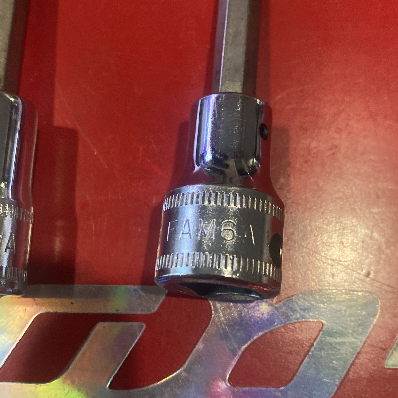 SNAP ON TOOLS FAM8A 8MM & FAM6A 6MM Metric Hex Bit Socket Driver 3/8″ Drive USA