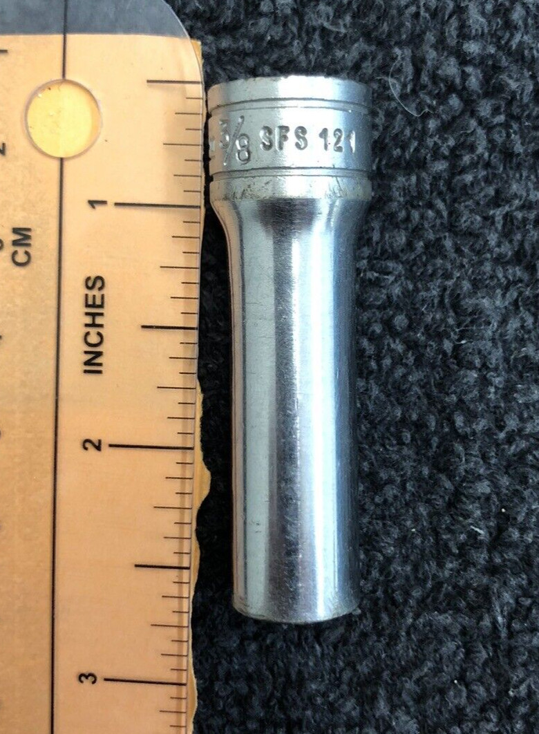 Vintage Snap-On SFS121 3/8″ Drive 6-Point 3/8” Deep Socket