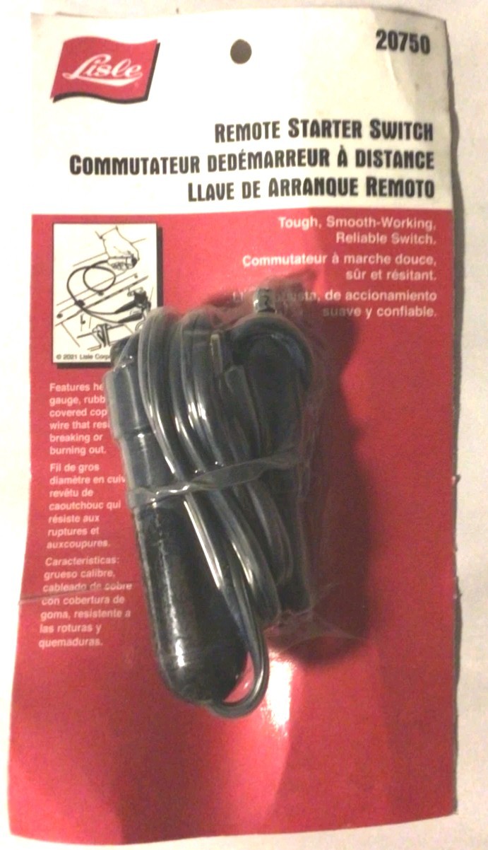 Lisle Tools 20750 Remote Starter – (Rubber Covered Coper Wire)