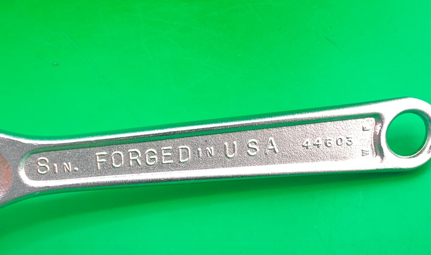 Craftsman USA 8″ Adjustable Wrench 9 44603 WF MINT Condition See Photos