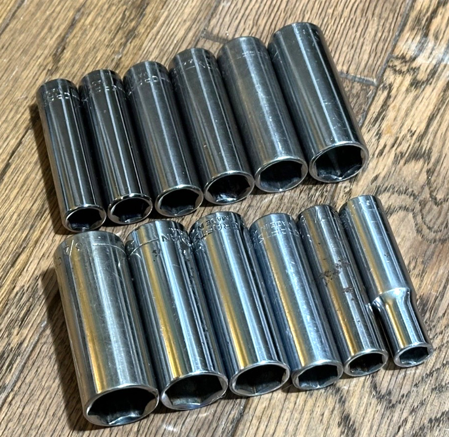 🇺🇸 Craftsman Tools USA METRIC & SAE Deep Socket Set Lot 3/8″ Drive 6-point
