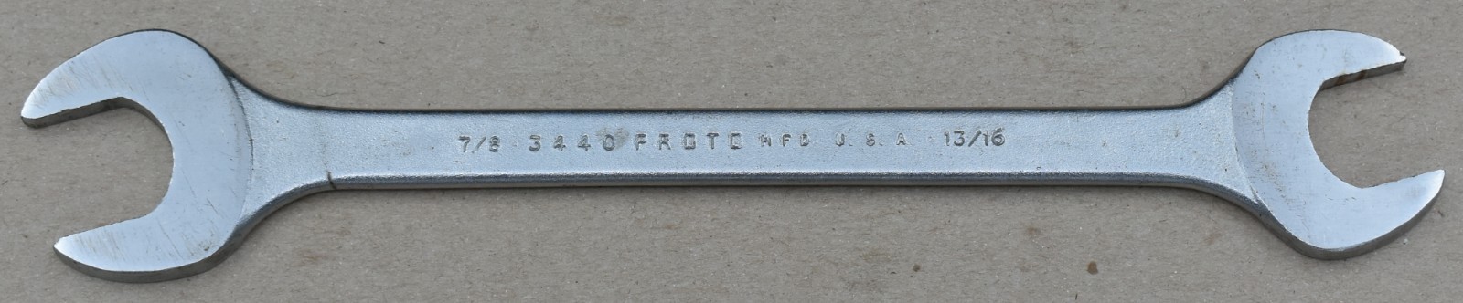 PROTO TOOLS 3440, 13/16 x 7/8″ SAE, DOUBLE OPEN END THIN TAPPET WRENCH