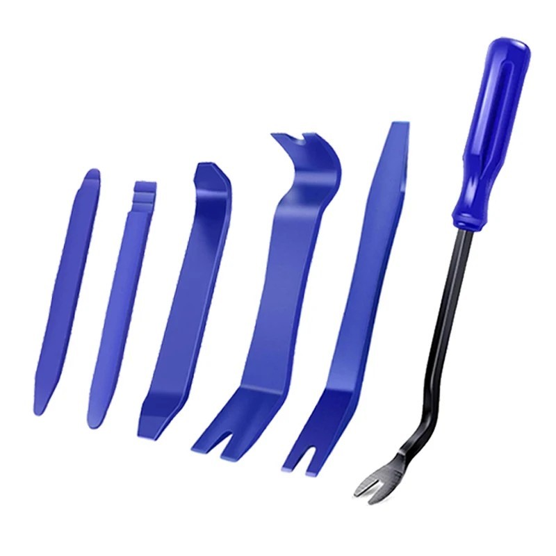 6PCS Car Trim Removal Tool Kit Door Panel Clip Dash Radio Pry Installer Set
