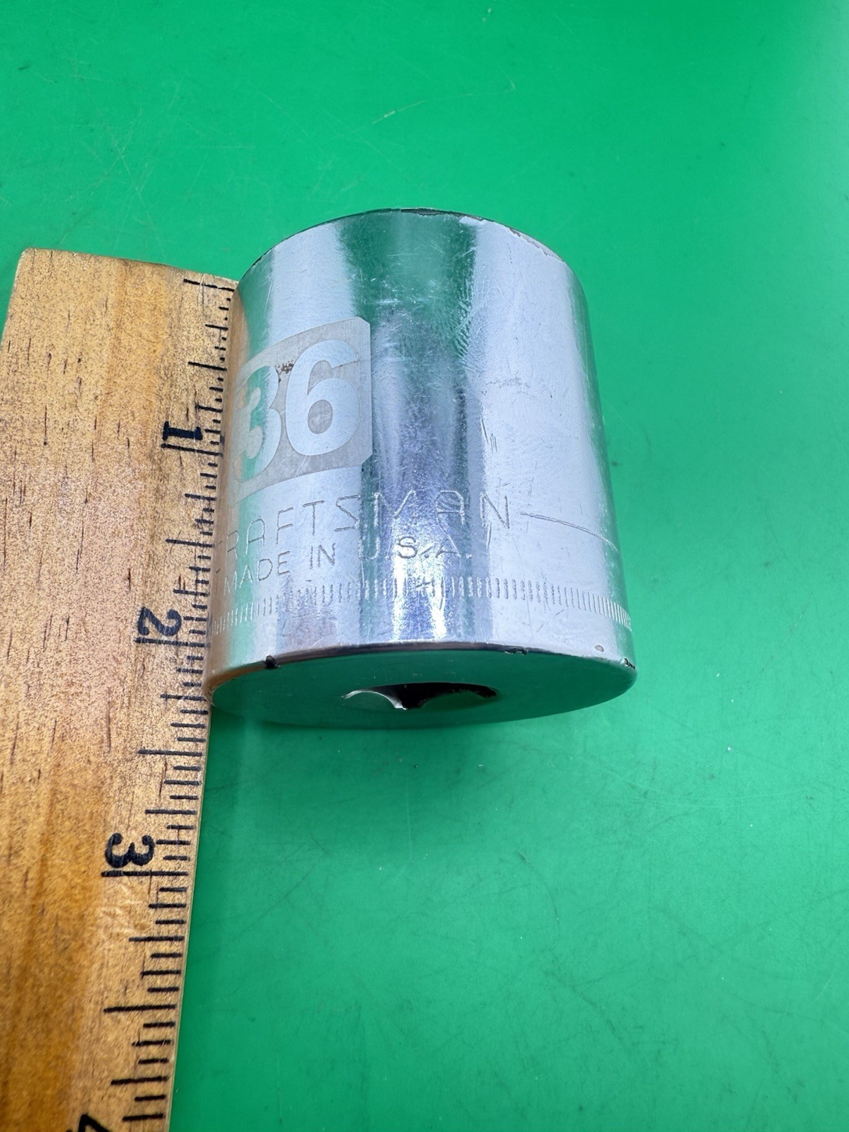 USA 50752 Laser Etched Craftsman 36mm Socket 1/2” Inch Drive 50752 Made In USA!!