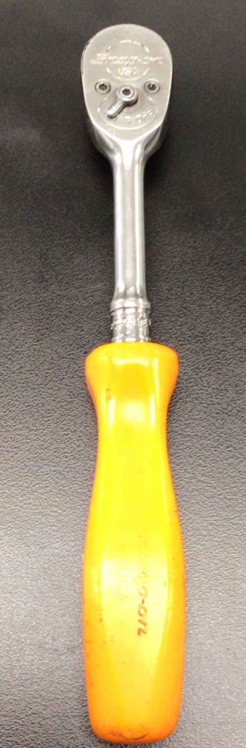 Snap-On 1/4″ Orange Handle Ratchet TML836 USA Tested & Works Well