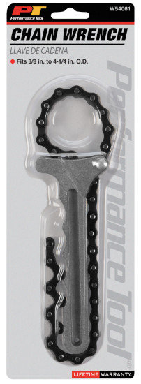 Performance Tool W54061 Universal Steel Chain Wrench Filter Wrench