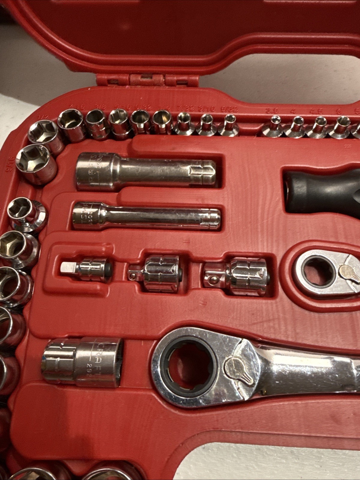 Sears CRAFTSMAN 51 Piece Max Axess Pass Thru Mechanic’s Tool Set 29309 COMPLETE