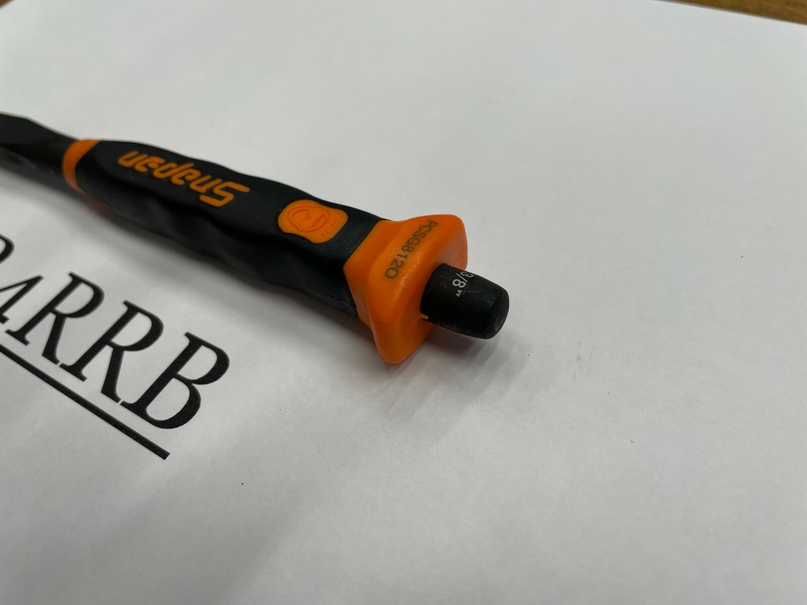 Snap-on Tools SPAIN NEW ORANGE Soft Grip 3/8″ Flat Edge Chisel PCSG812O