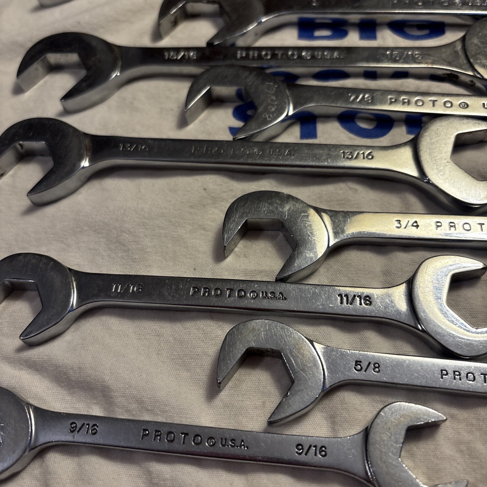 Proto Professional USA 11pc Four-Way Angle Open End Wrench Set 11/32″ – 1-1/4″