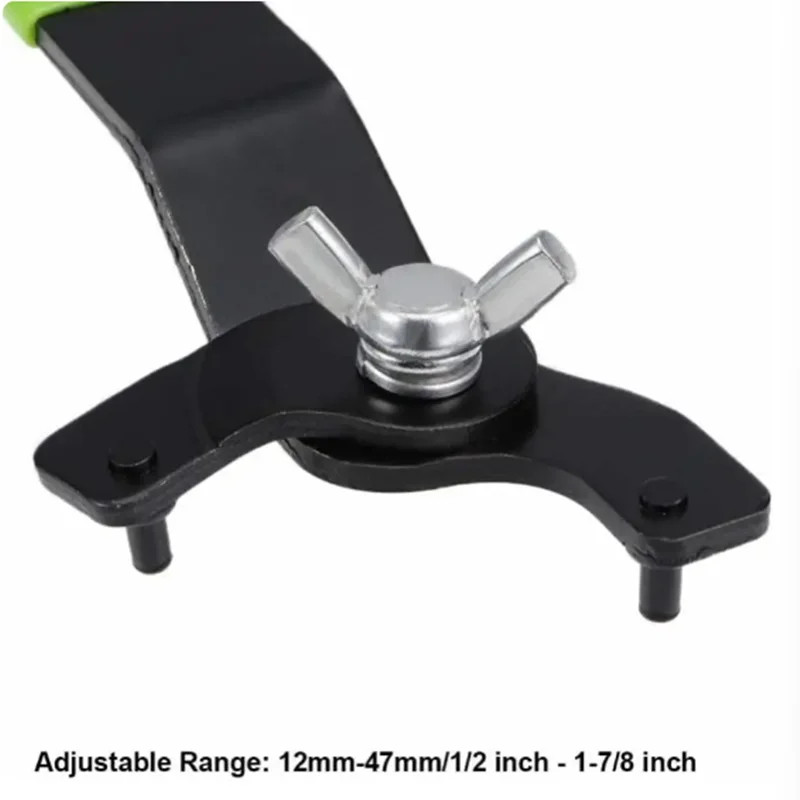 1PC Adjustable Angle Grinder Wrench 12mm/47mm Lock Nut Key Pin Spanner Wrench