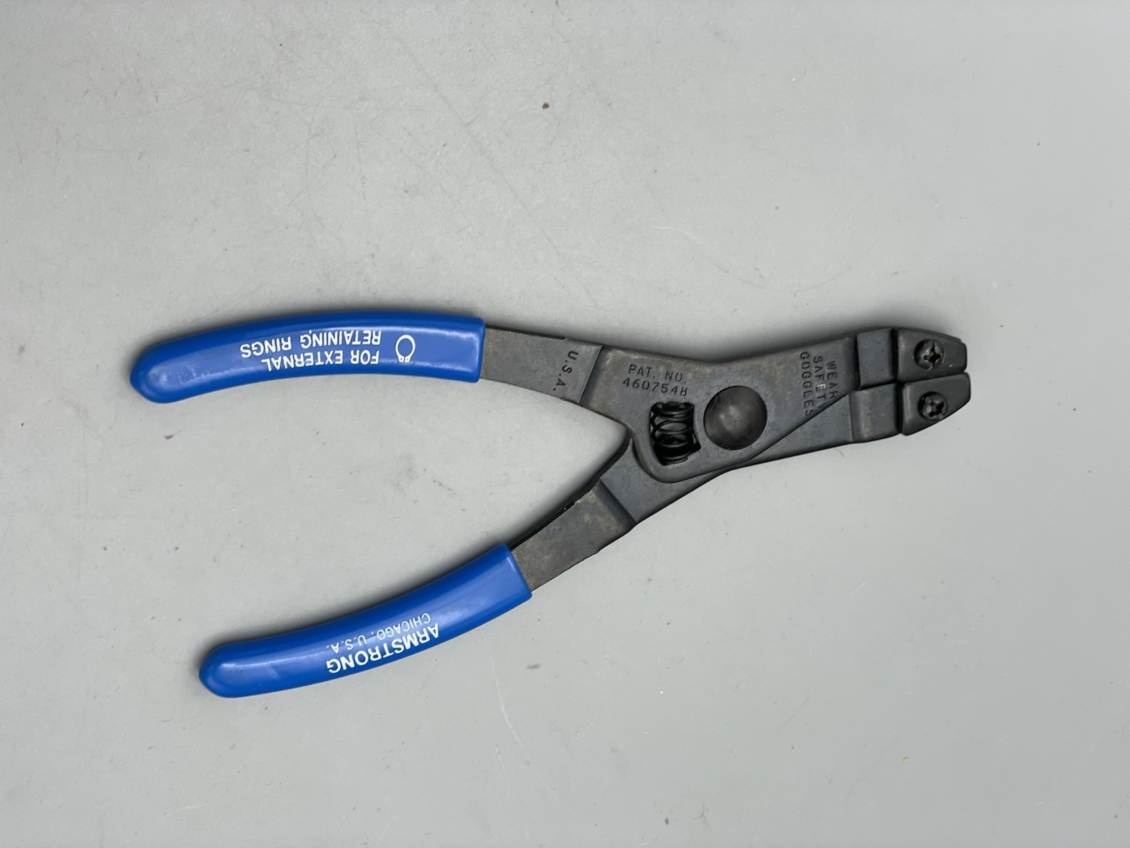 Armstrong No. 68-067 Blue Point Retaining Ring Pliers Set 6 inches USA Made