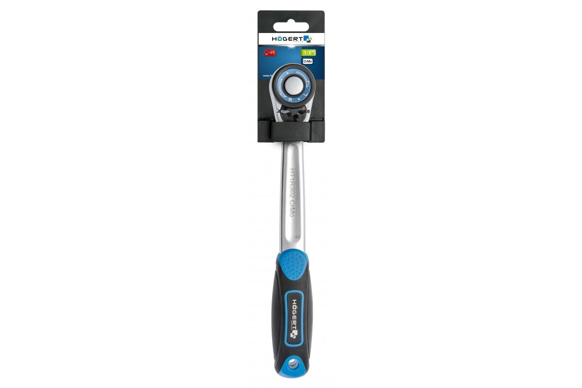 1/2″ Straight Ratchet Handle 72T – HT1R302 of Hogert
