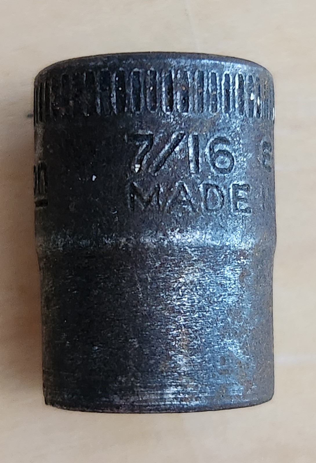 Vintage Snap-On Socket 7 Piece Partial Set + Metal Case