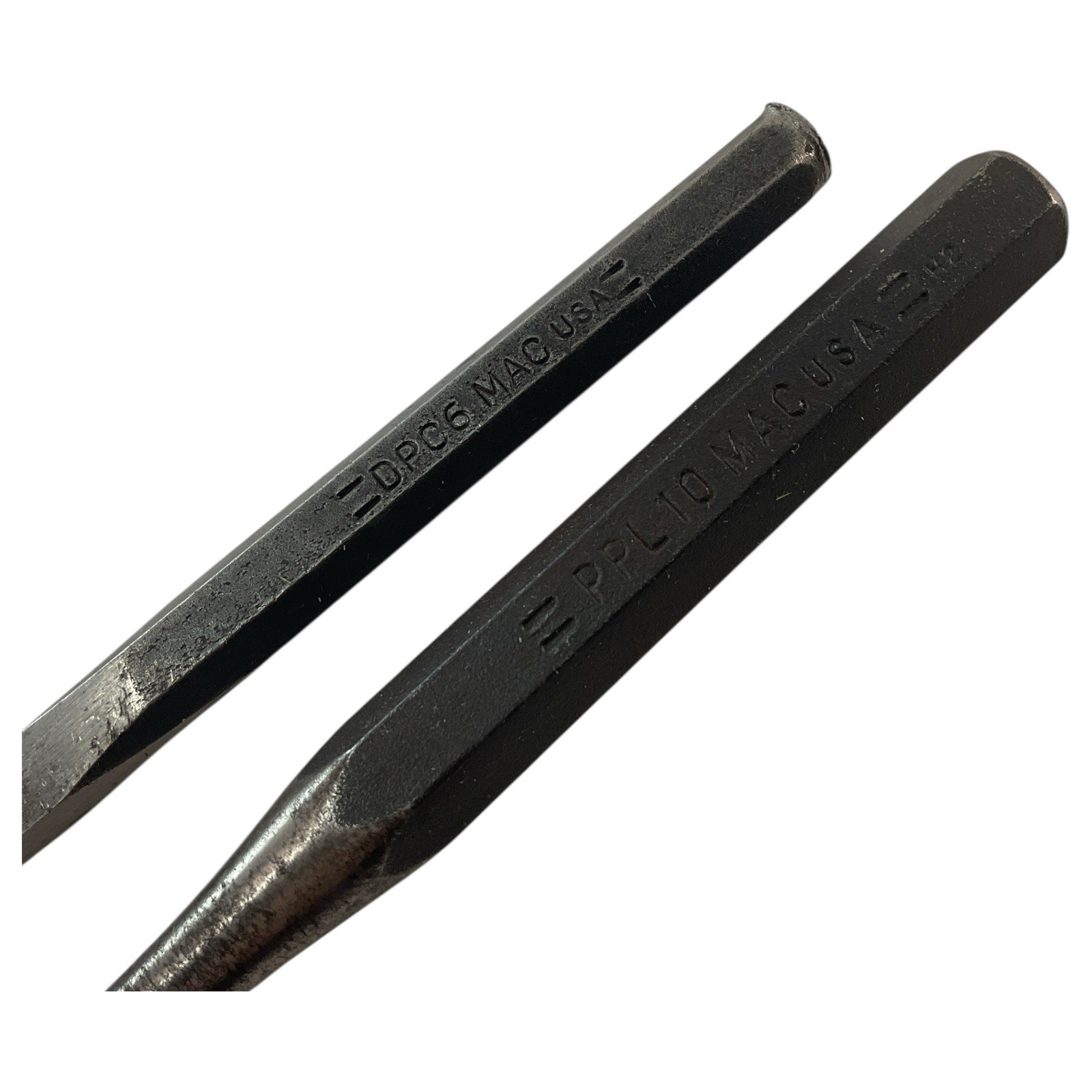 Mac Tools Pin Punch & Chisel Set PPL10 DPC6 Lot of 2 USA Professional Mechanic