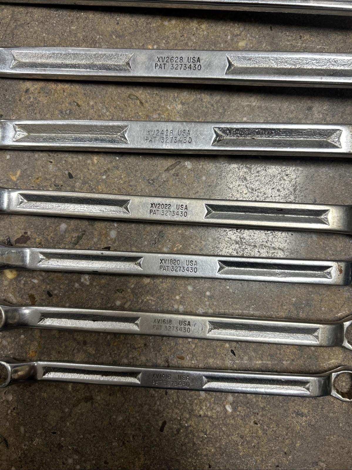 Snap On Tools 7/16-1 1/8 Double Box End Offset Wrench Set Lot 9pc *read Descrip*