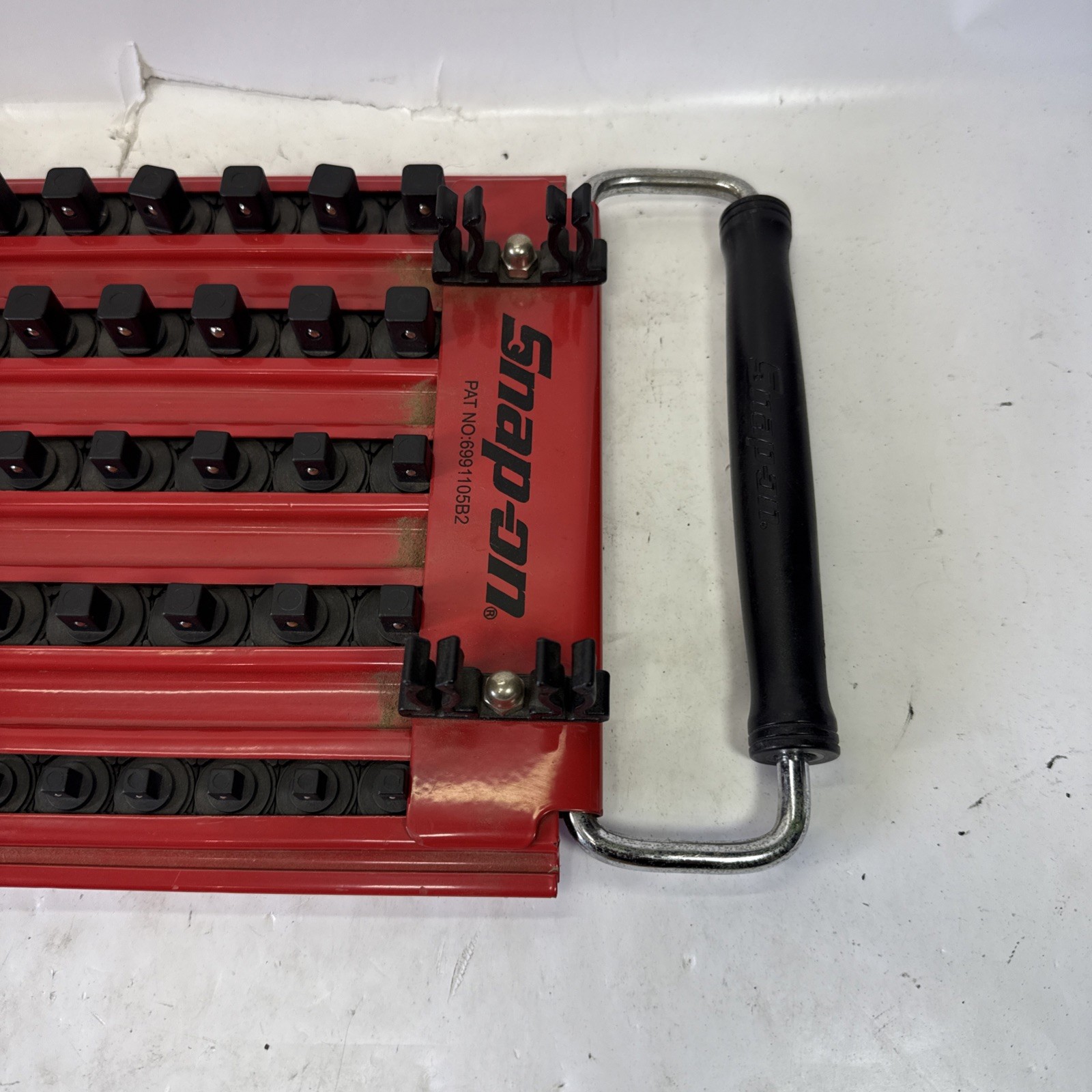 Snap-on KASKT5RD Locking Socket Holder Socket Tray Red/Black 76 Lock Posts