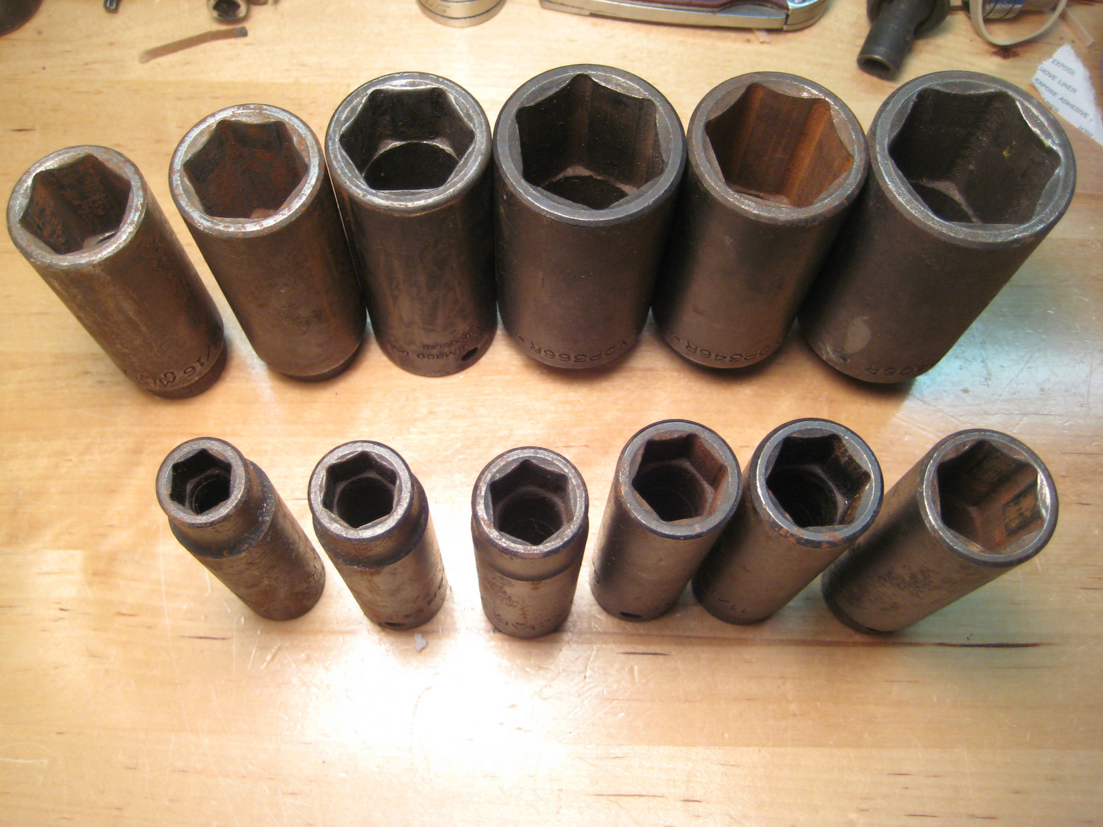 MAC & SNAP ON TOOLS 12PCS SEA DEEP IMPACT SOCKET SET 6-POINT 1/2DR