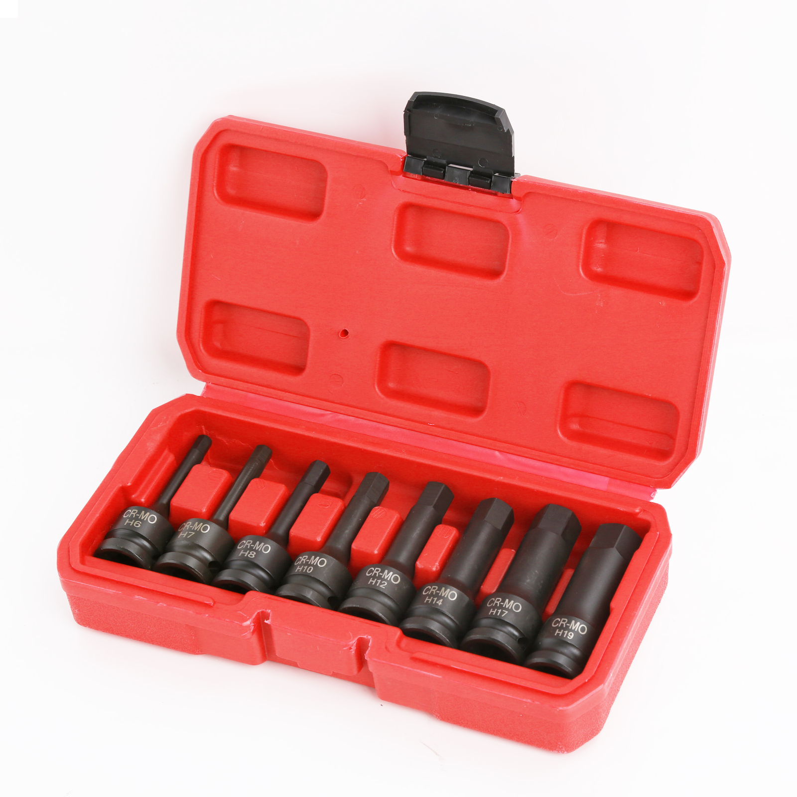 8pc Metric Set Long Air Allen Driver Auto 1/2″ Dr Impact Socket Hex Bits US SHIP