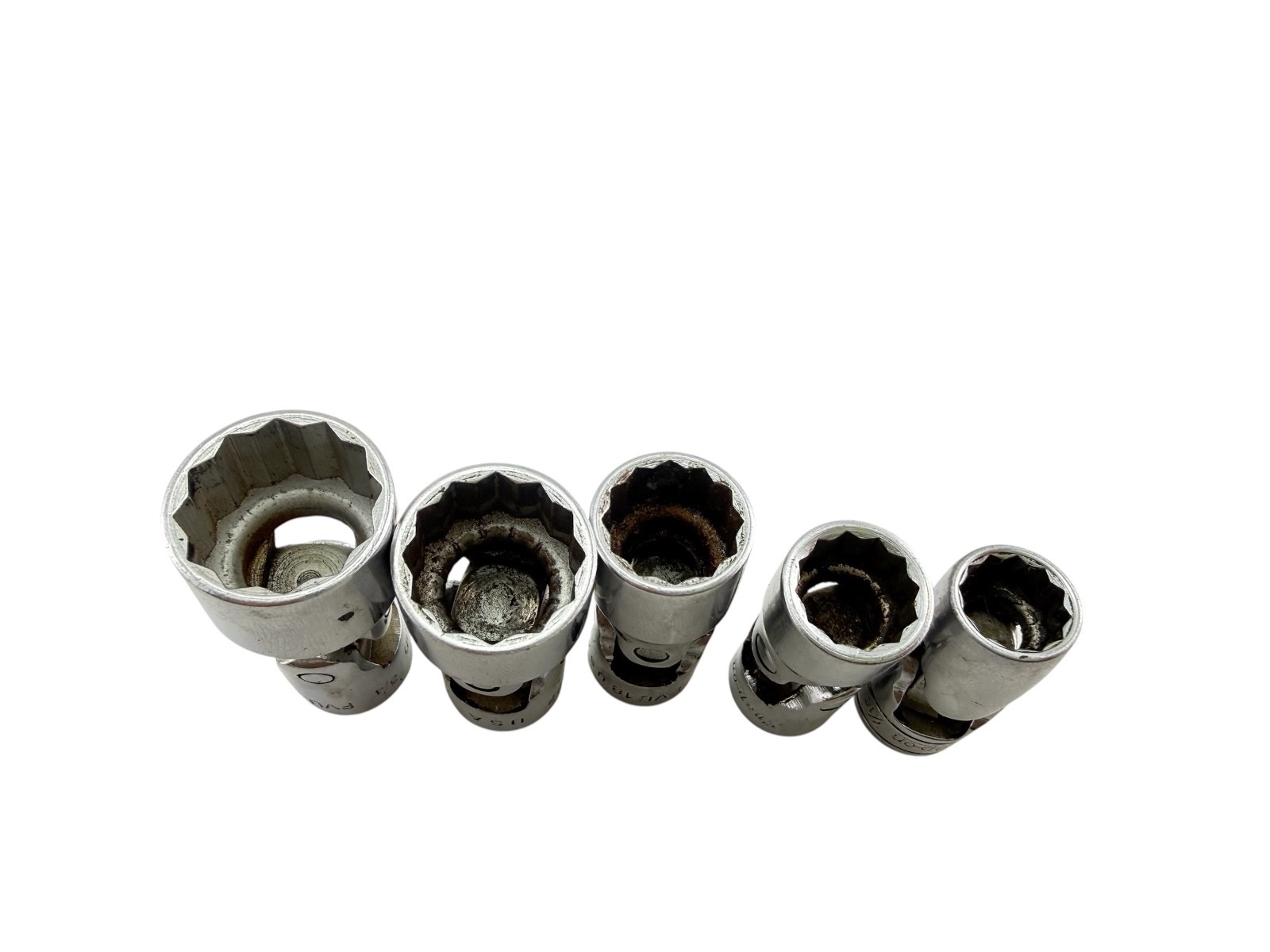 Snap-on Swivel Socket Lot 3/8” Drive ~ 3/4″ 11/16″ 9/16″ 1/2″ 7/16″ 12 Point