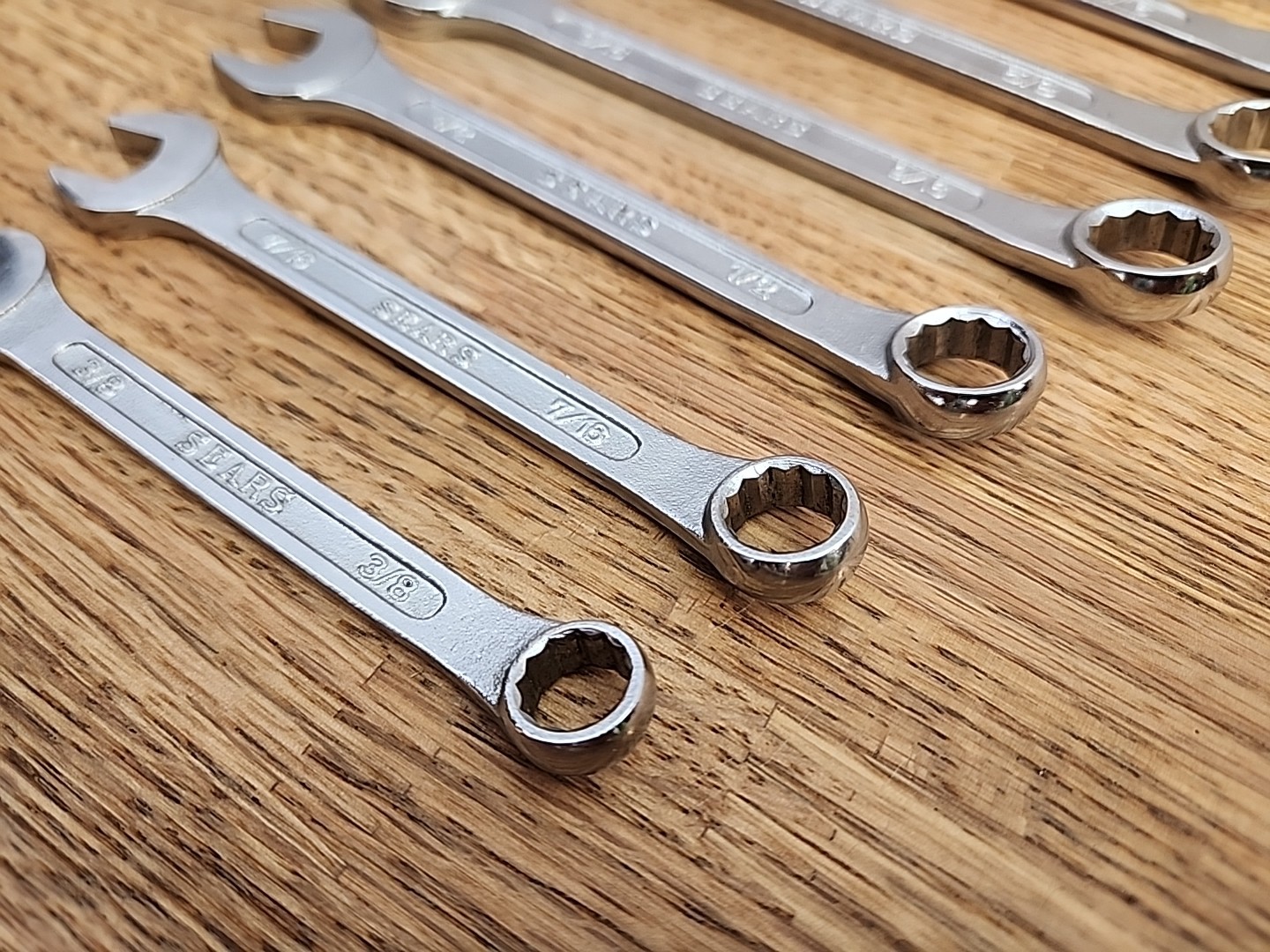 Vintage Sears 6pc SAE Wrench Set 4390