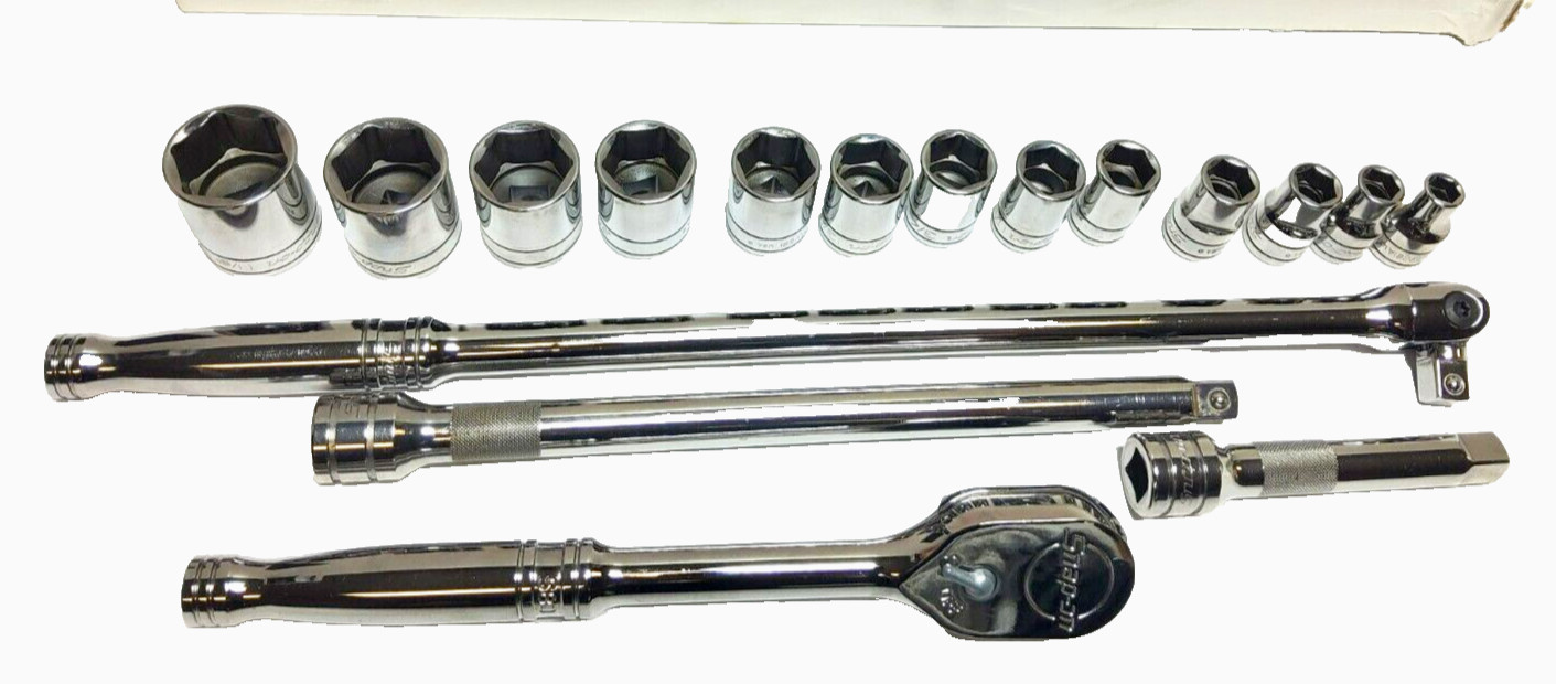 New Snap-on™ 1/2″ drive 317MSPC 3/8″ to 1 1/8″ Socket Ratchet Breaker Bar