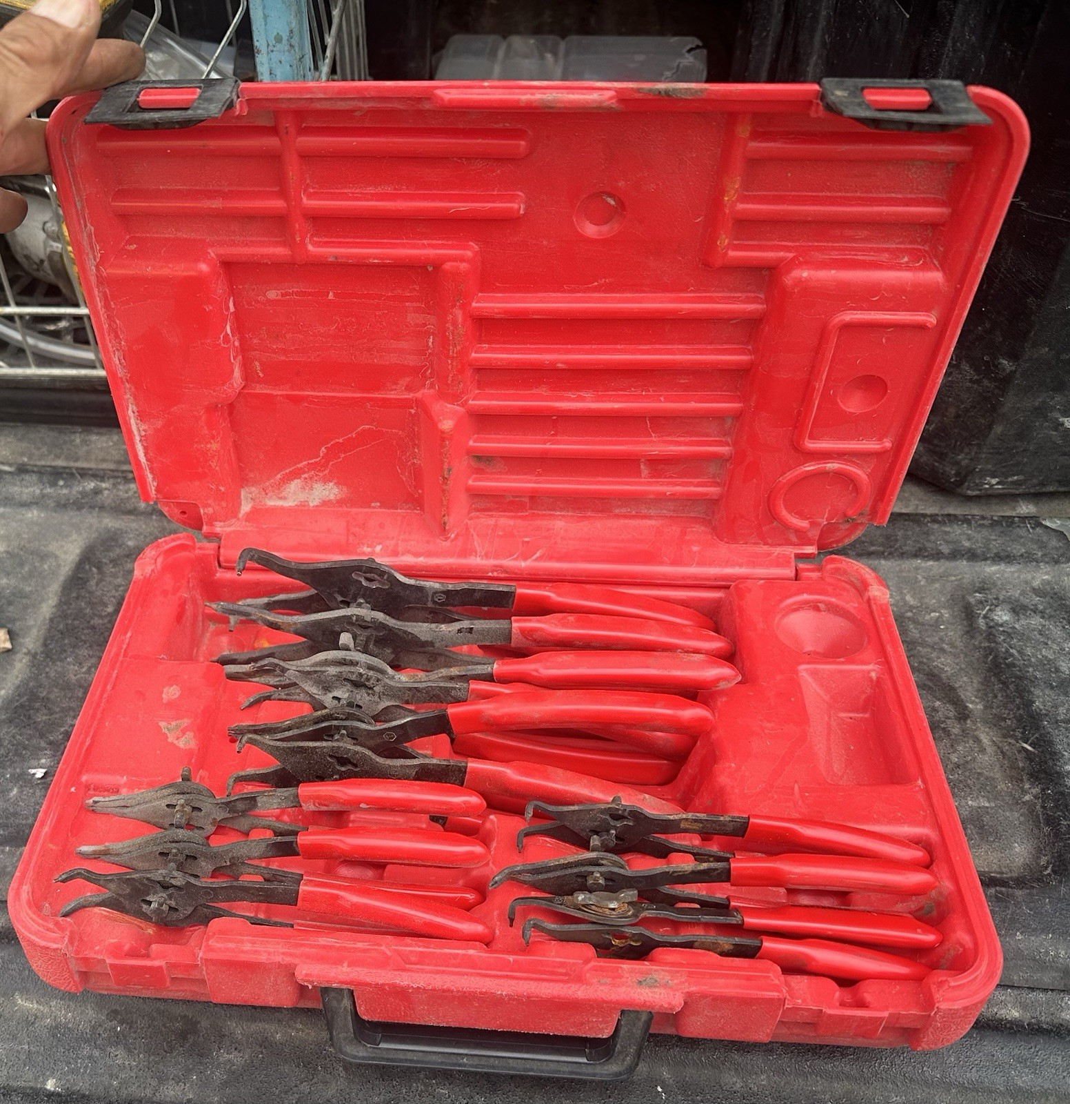 Sears Craftsman 12pc Convert Snap Ring Plier Set In Case USA USA