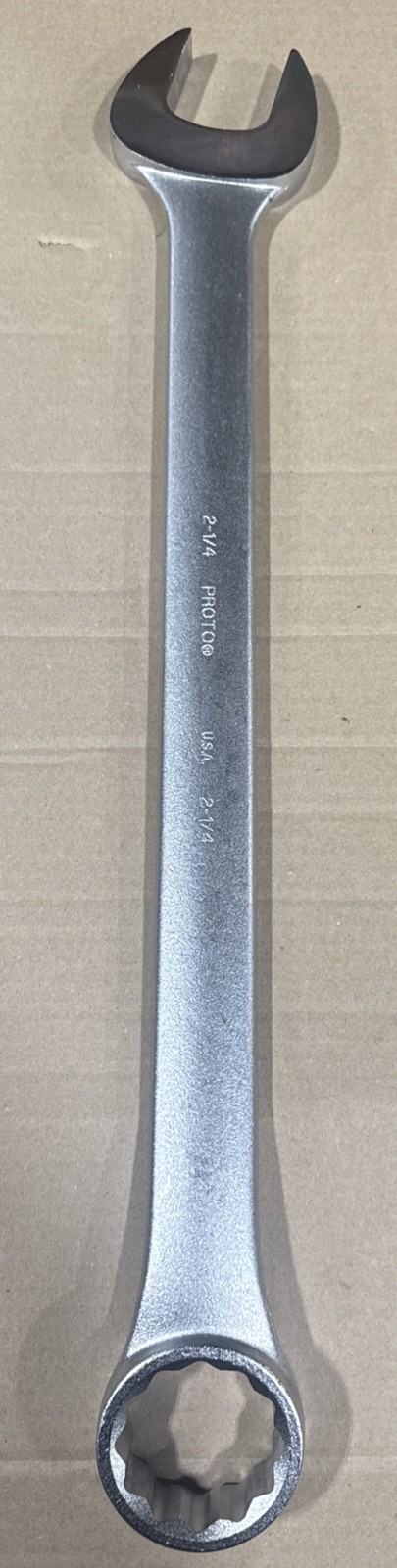 Proto 2-1/4” Jumbo Combination Wrench 12pt SAE Satin Chrome J1272 USA NEW