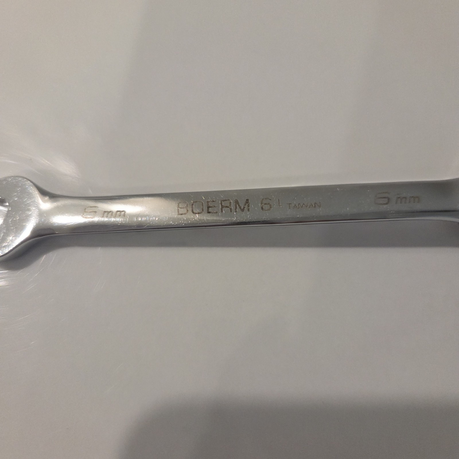 SNAP-ON 6 mm 12-Point Metric 15° Offset Ratcheting Wrench Blue-Point BOERM6