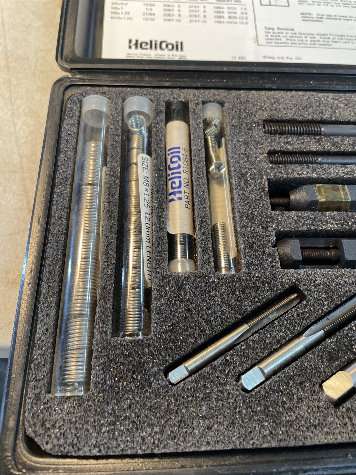 4937-150 Helicoil Metric Master Thread Repair Kit Used See Pictures