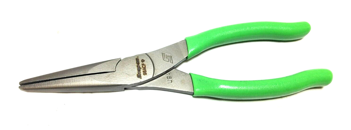 New Snap-on™ 96ACF 96ACFG 8″ long Green Vinyl Grip Needle Nose Pliers