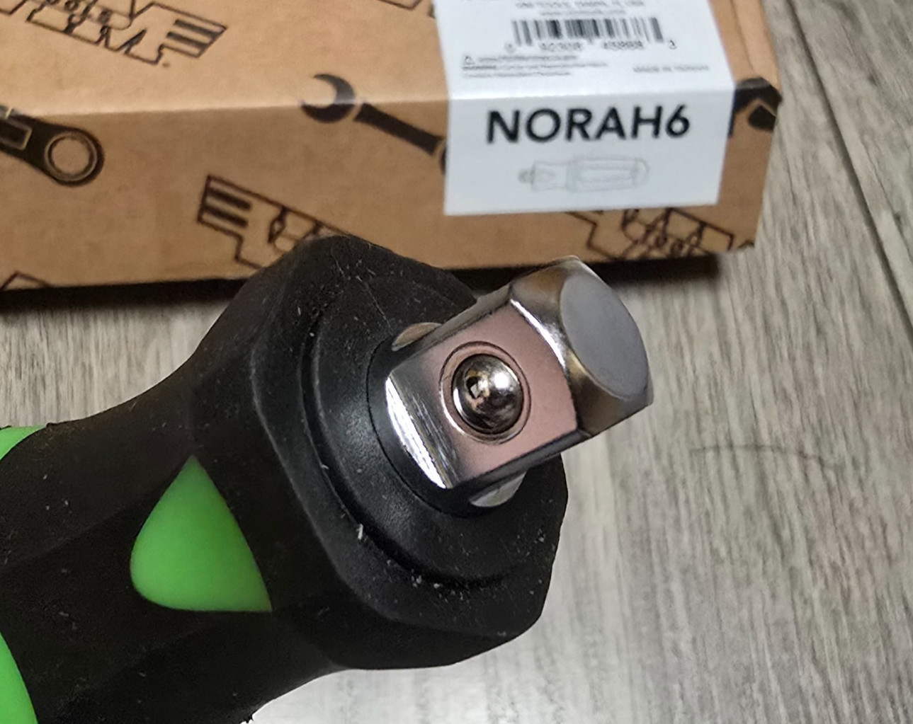 VIM 5″ Stubby Soft Grip Handle 3/8dr Socket Driver for NORA150 & 150XL #NORAH6