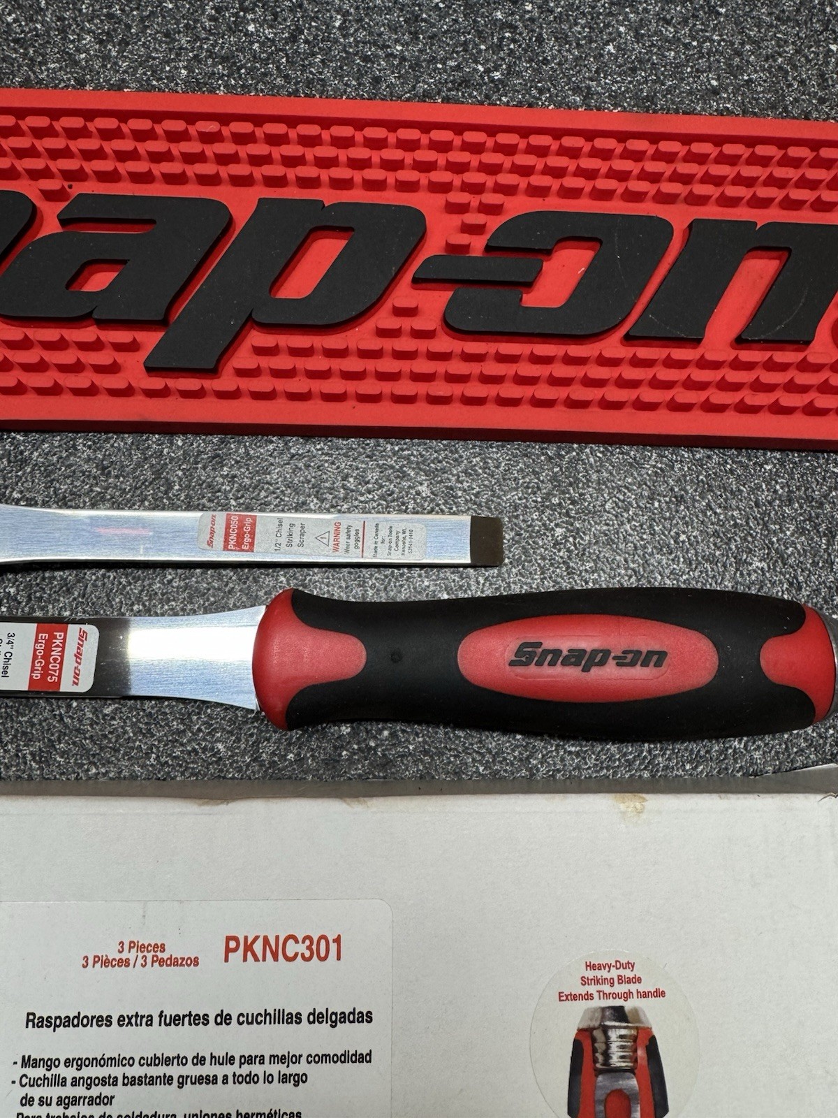 SNAP ON TOOLS NEW 2-Piece Heavy Duty Narrow Striking Scraper Set PKNC301 +