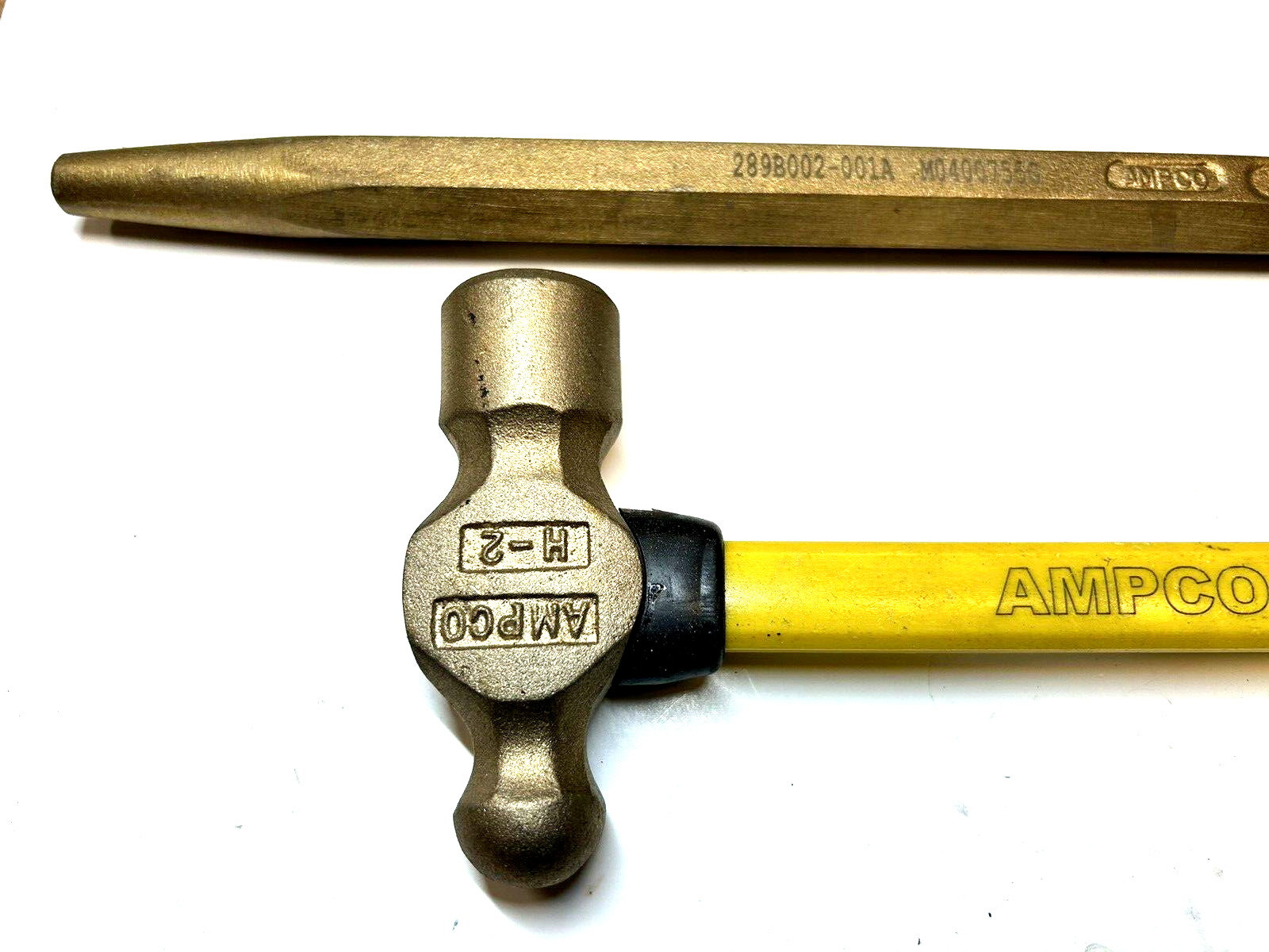 Ampco Bronze Ball-Peen Hammer Pry-Bar No-Sparking Non-Magnetic Corrosion
