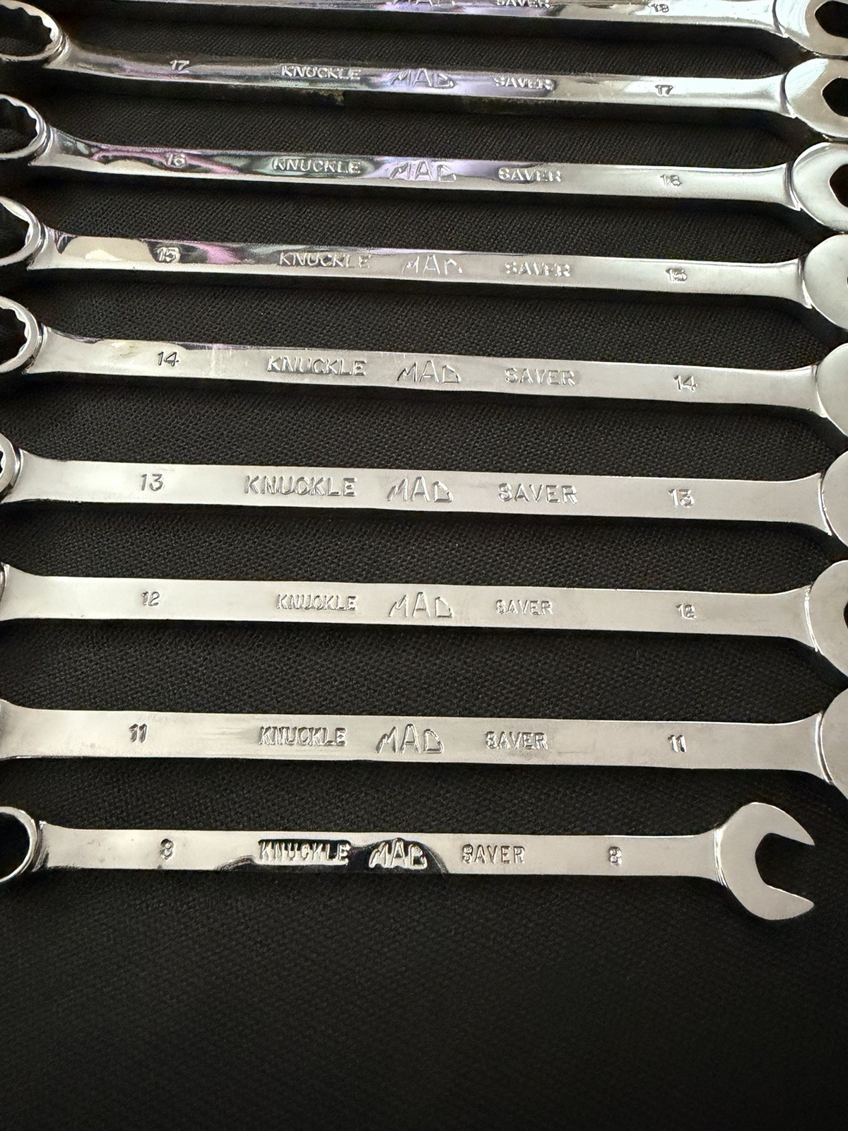 Mac Tools 9 Piece Metric Knuckle Saver Wrench Set – 8-18 – MCLKS –