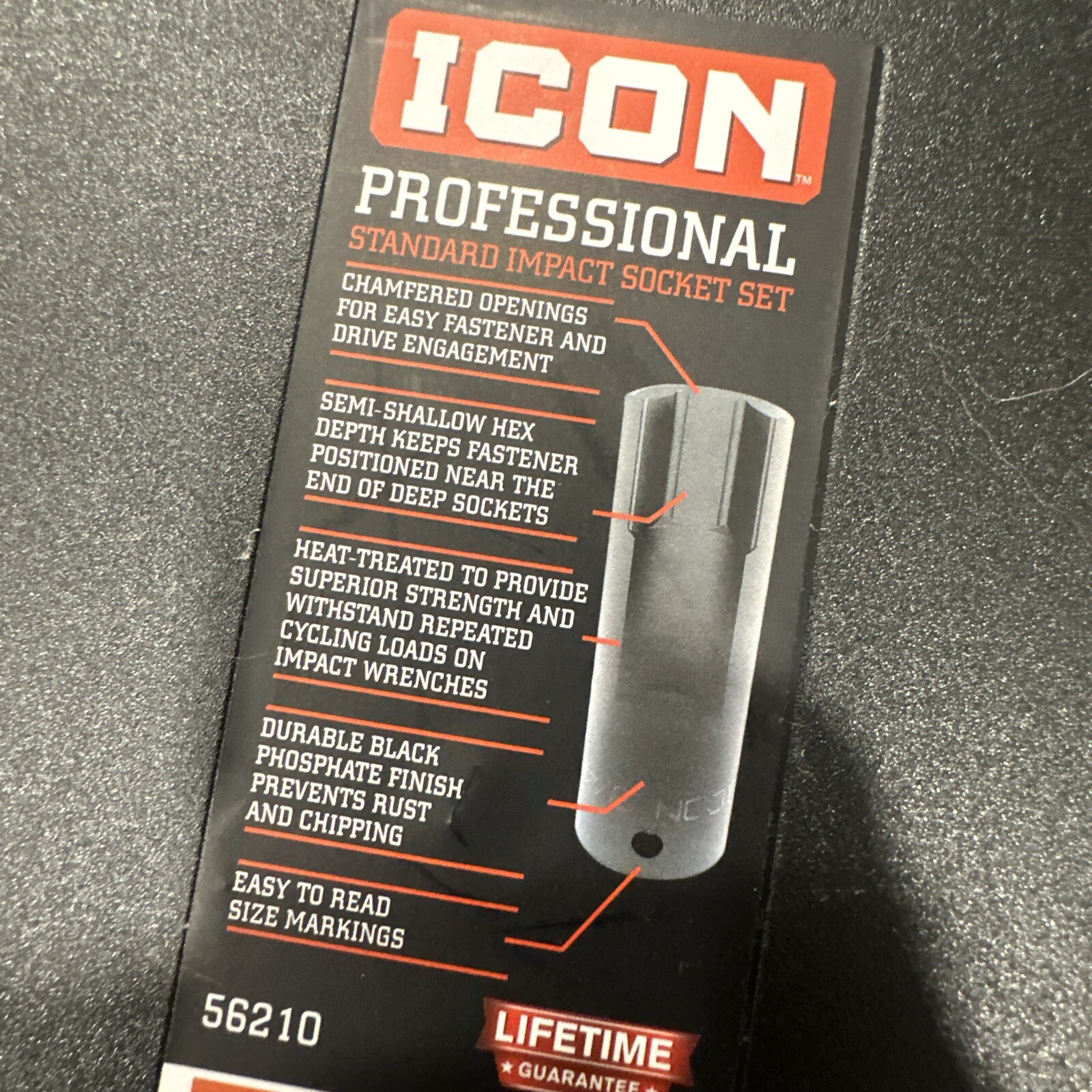 ICON Professional Standard Impact 13 Piece Socket 1/2 Drive Set SAE 13SS-13 New