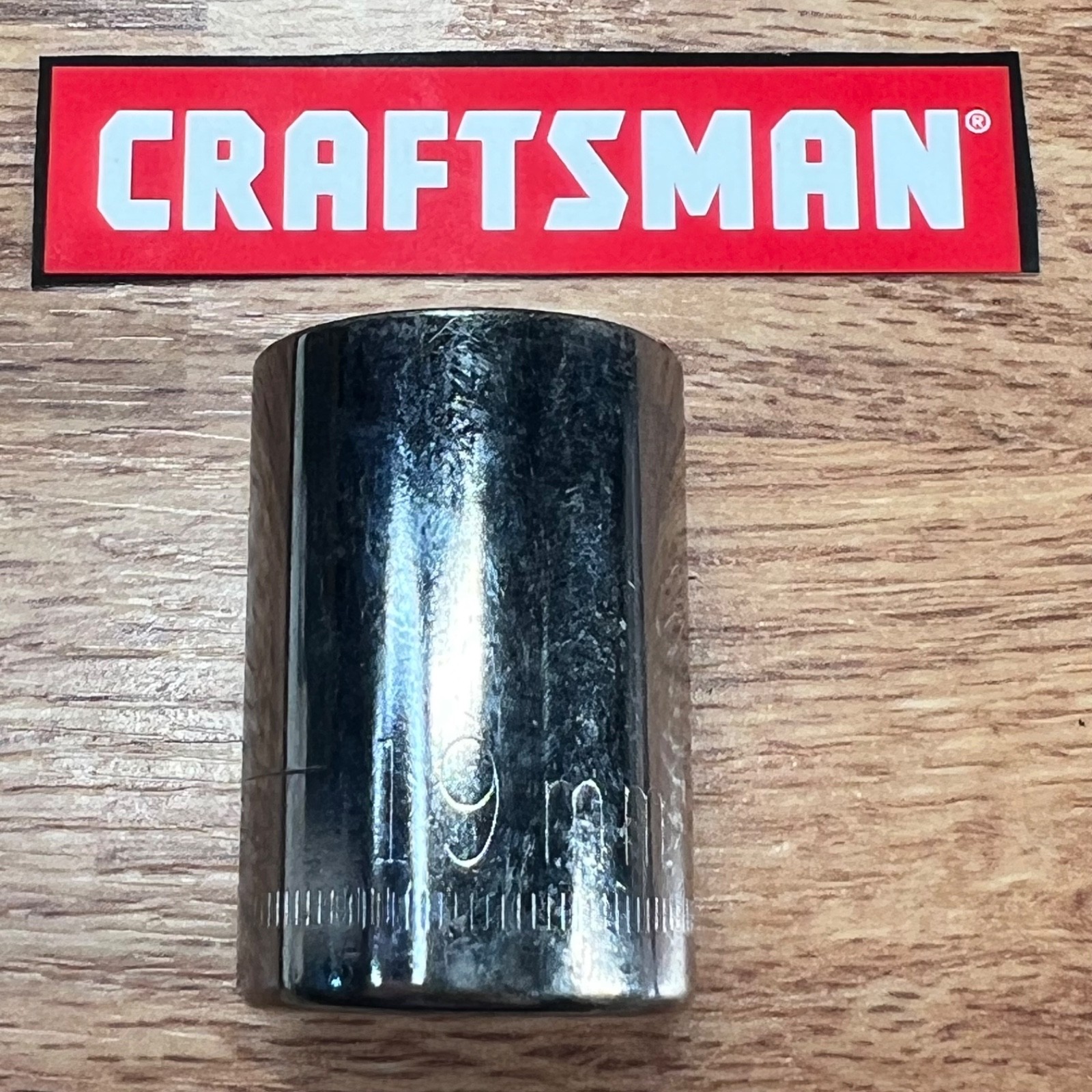 Craftsman 44238 -G- 19MM Socket 12 point 1/2” Drive Ultrasonic Cleaned