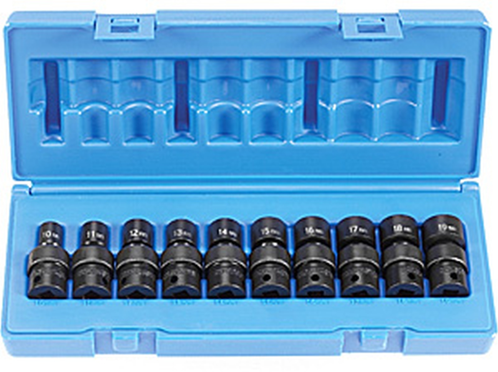 Grey Pneumatic (1210UM) 10Pc 3/8″ Dr Universal Swivel Metric Socket Set Lifetime