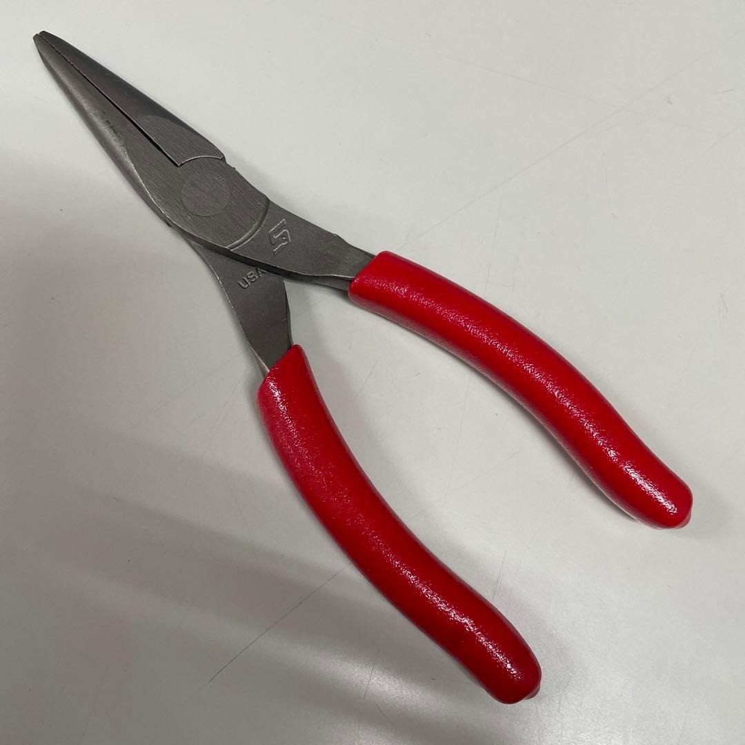 Snap-on 95ACF RED 6″ Soft Grip Talon Grip Needle Nose Pliers [Unused]