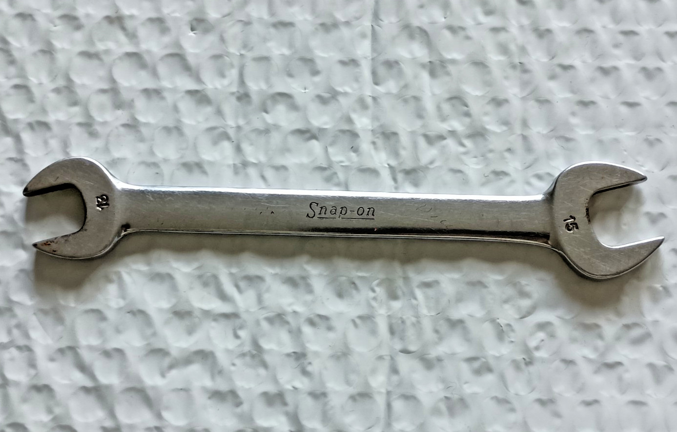 SNAP ON VOM1315, 13MM. x 15MM. DOUBLE OPEN-END WRENCH, 6.5″ LONG.