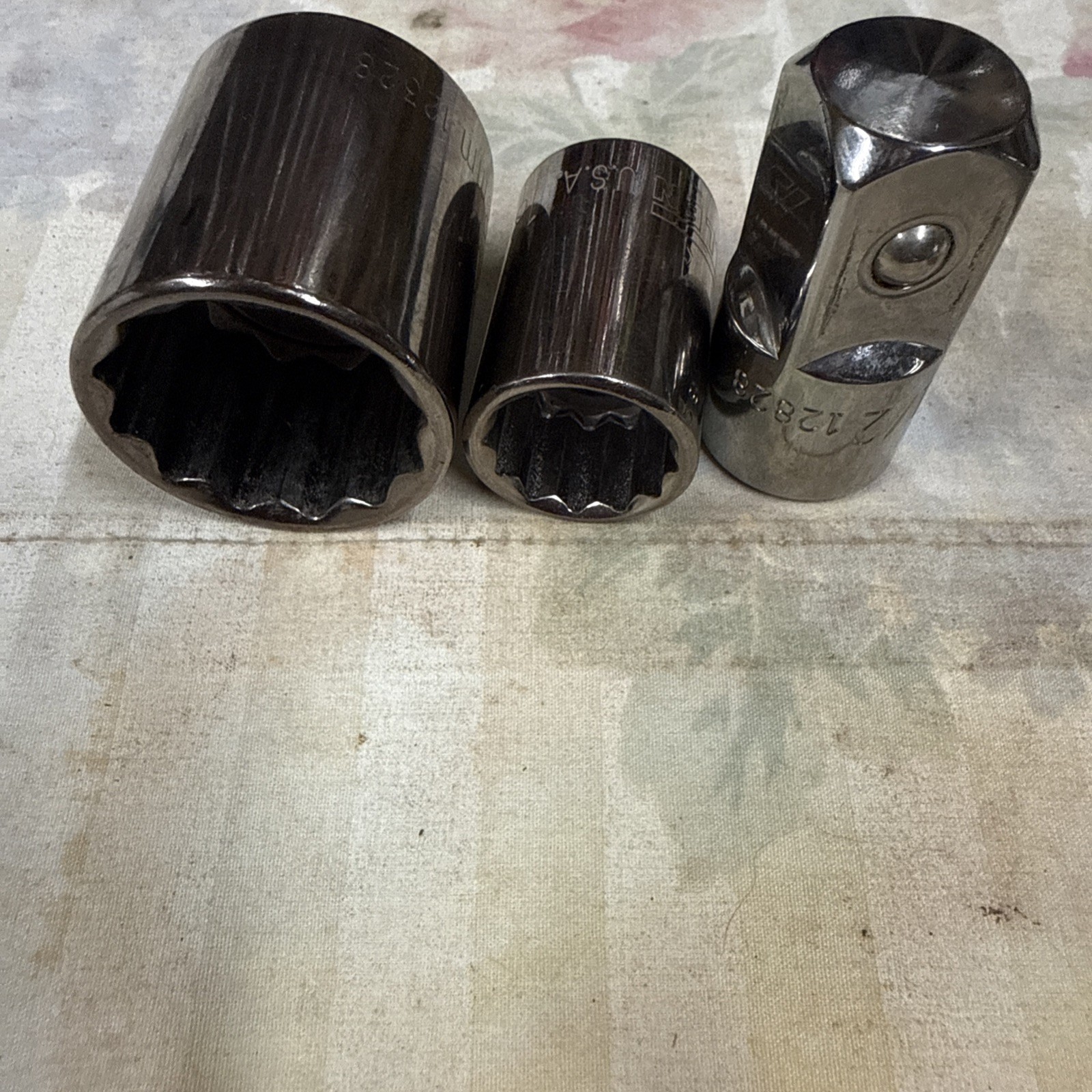 True craft, Chrome Vanadium 3/4”dr/ Allen 1/2” Drive Sockets. 5 Exc. Sockets