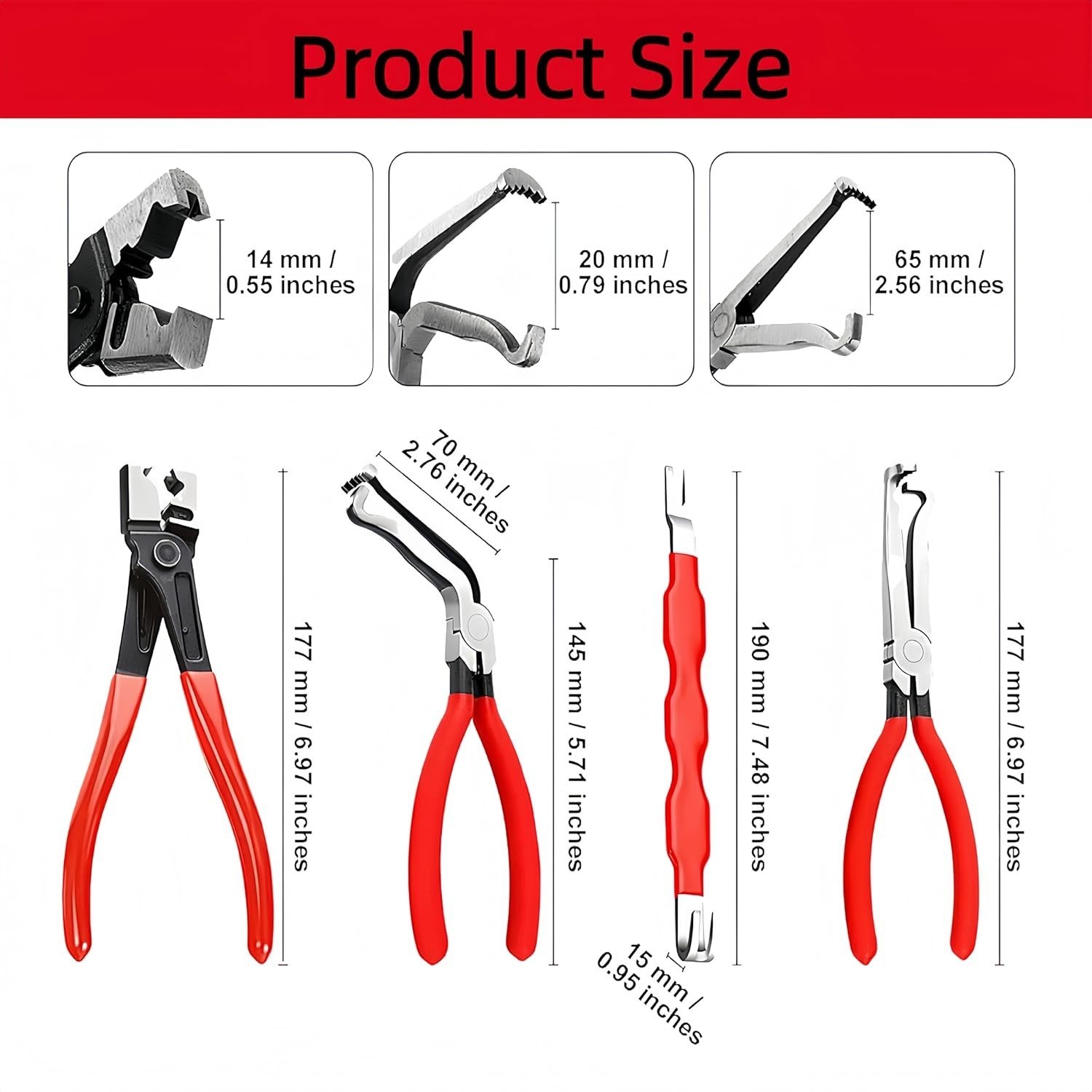 Electrical Disconnect Pliers 60° Automotive Electrical Connector Separator