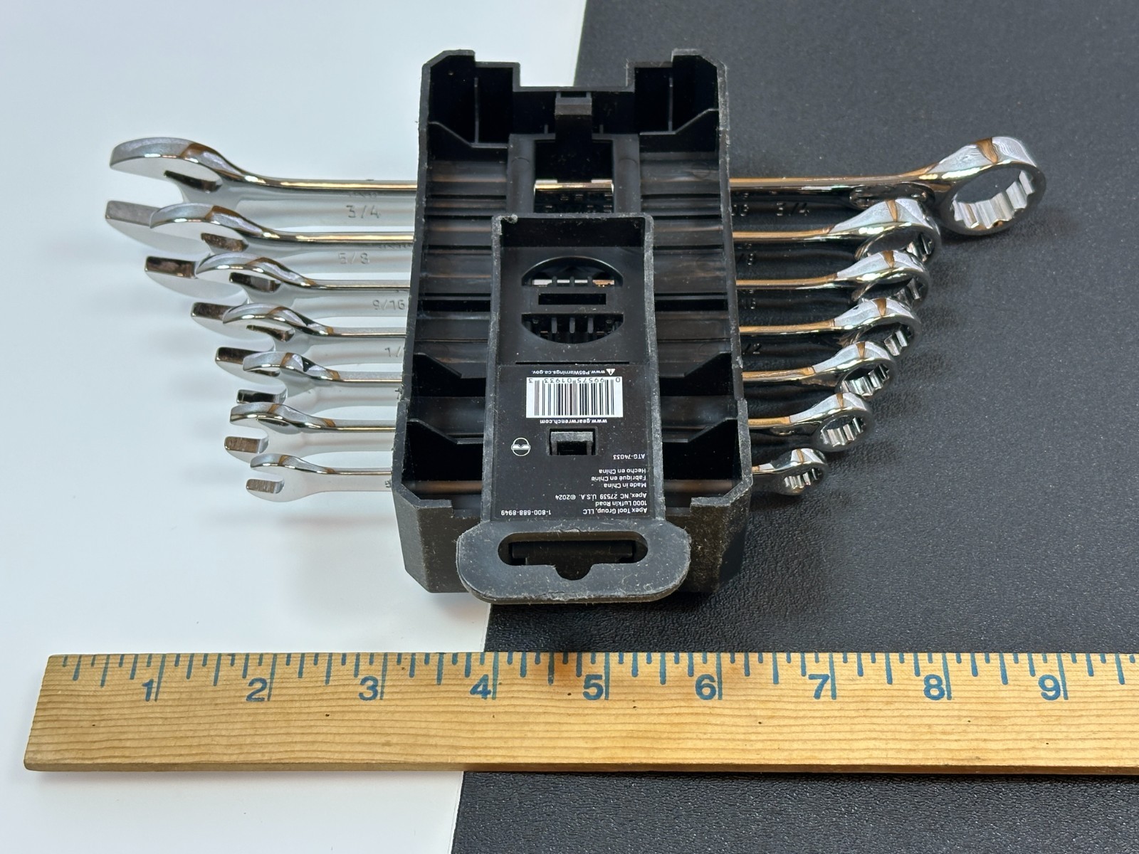 NEW GearWrench Tools 7pc SAE 5/16-3/4” Full Polish NON RATCHETING Wrench Set