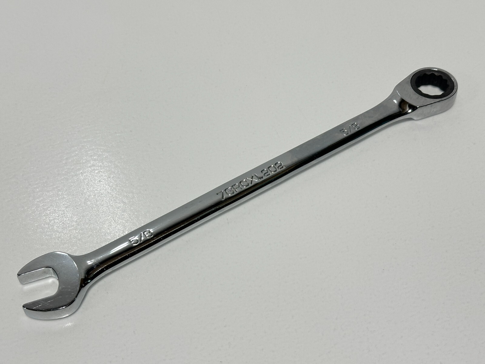 Matco 7GRCXL202 5/8” SAE 72 Teeth Extra Long Ratcheting Wrench, Non-Slip Box
