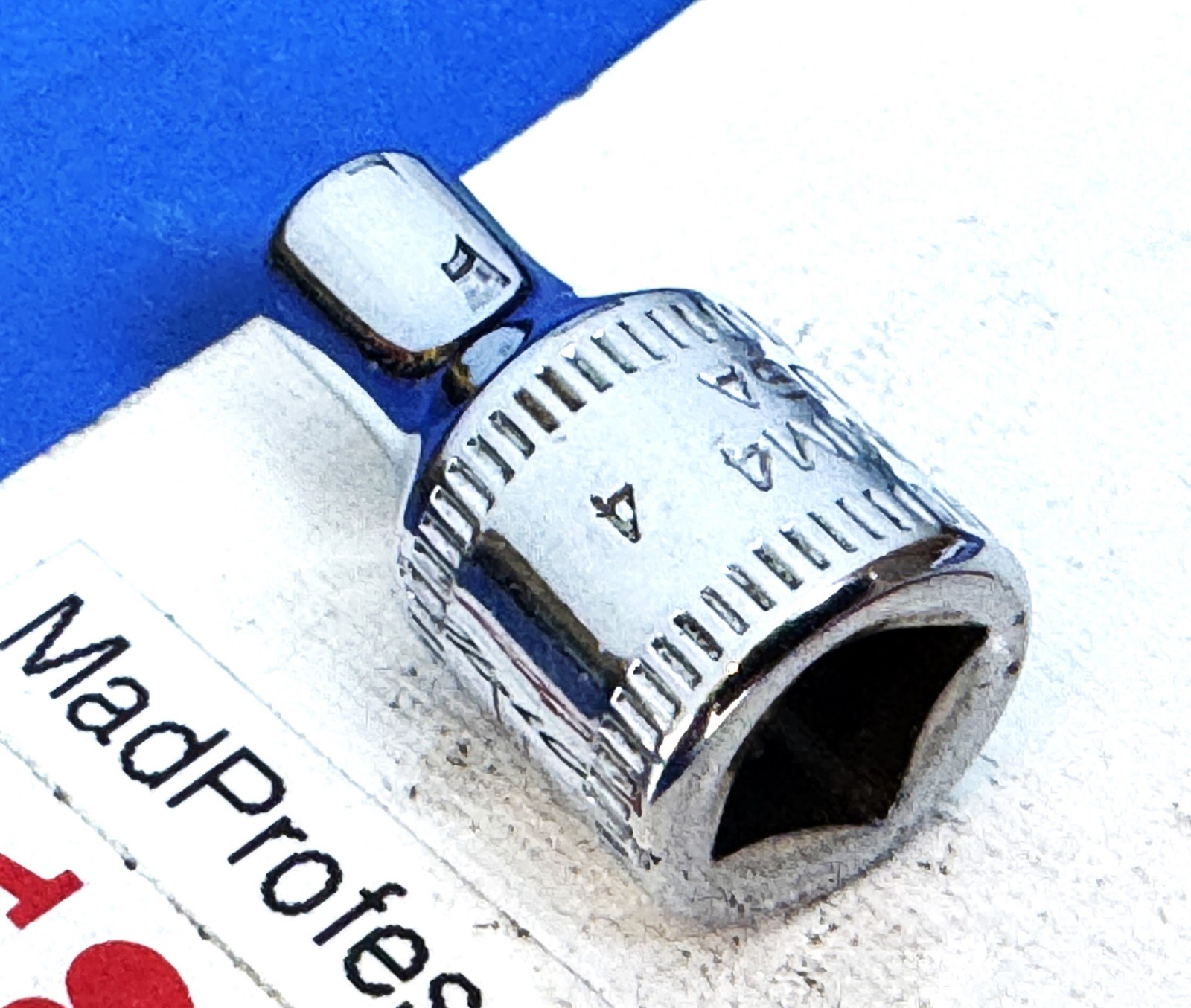 Snap-on tool USA 1/4″ drive Metric 4mm Shallow 6-point Chrome Socket wrench TMM4