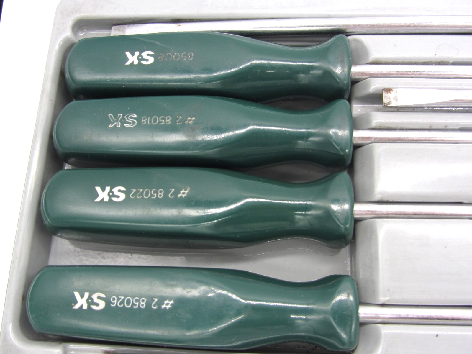 S-K Tools 9pc SureGrip Long Screwdriver/Phillips Head Set Magnetic Tip Nice!